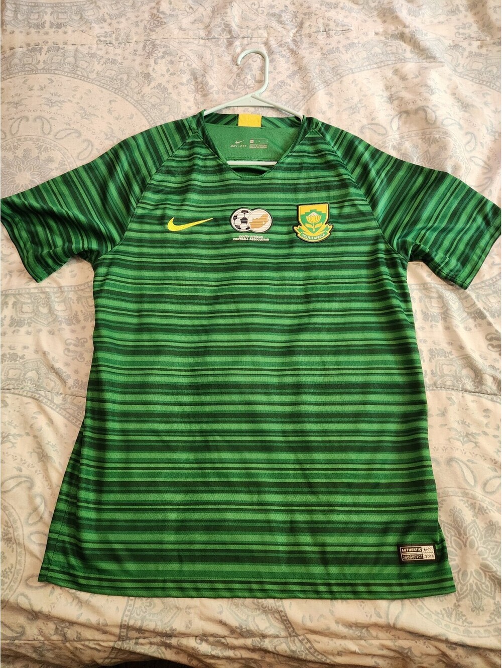 South Africa 2018/2019 World Cup Away Soccer Jersey Size M